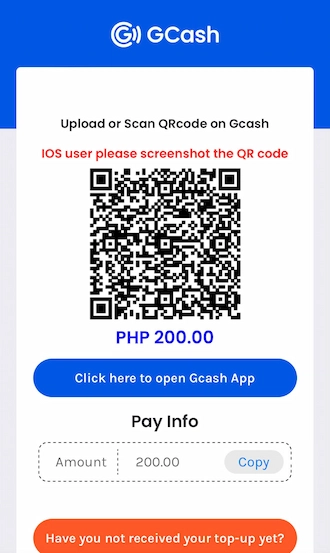 Step 4: open your GCash wallet and scan the code to transfer money.