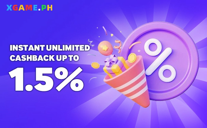 Instant cashback up to 1.5%