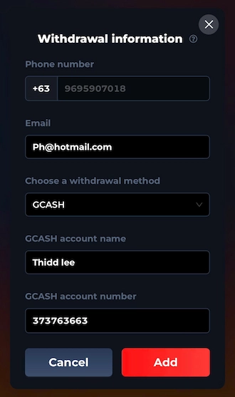 Complete Additional Withdrawal Information